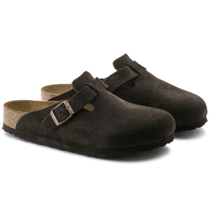 Unisex Birkenstock Boston Soft Footbed Narrow Fit Mocha (0660463) Sneakers - Premium Brand Shoes for Men and Women