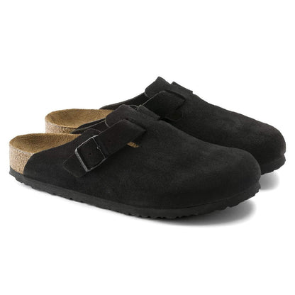 Unisex Birkenstock Boston Soft Footbed Narrow Fit Black (0660473) Sneakers - Premium Brand Shoes for Men and Women