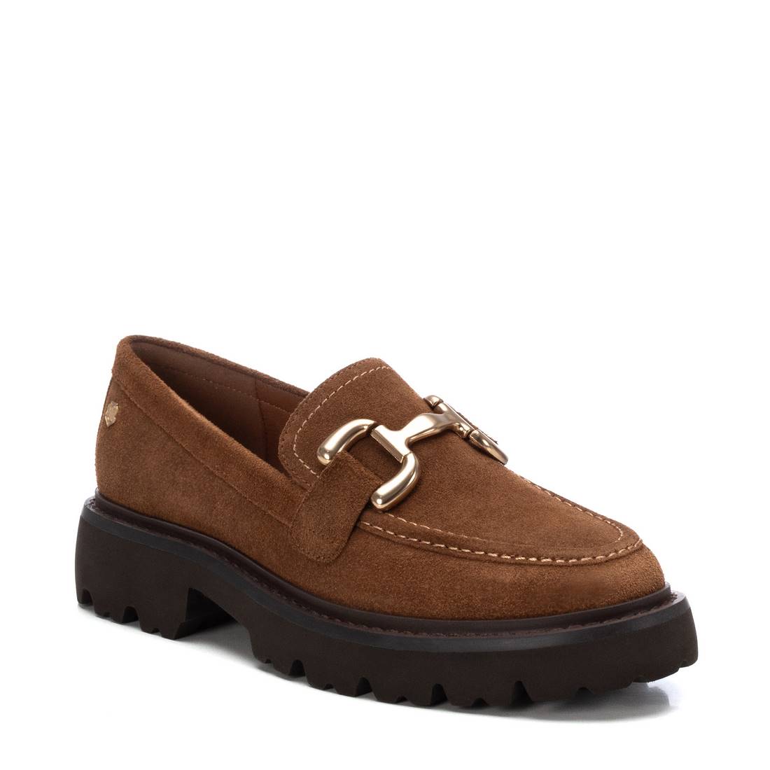 Carmela Womens Shoe 161952 Camel Suede