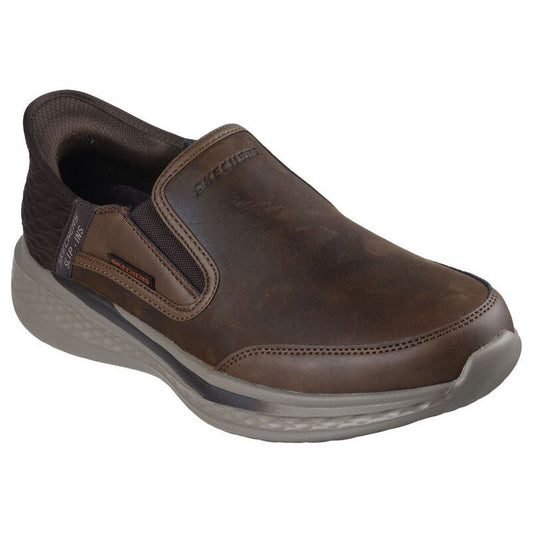 Skechers Mens Slip-Ins Shoe Slade Cooper Dark Brown