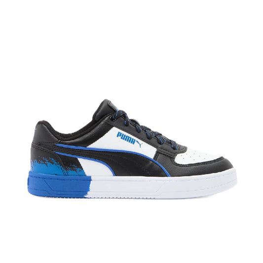 Big Kid's Puma Caven 2.0 Scruff JR Blk-Puma White-Royal Blue (402024 01)