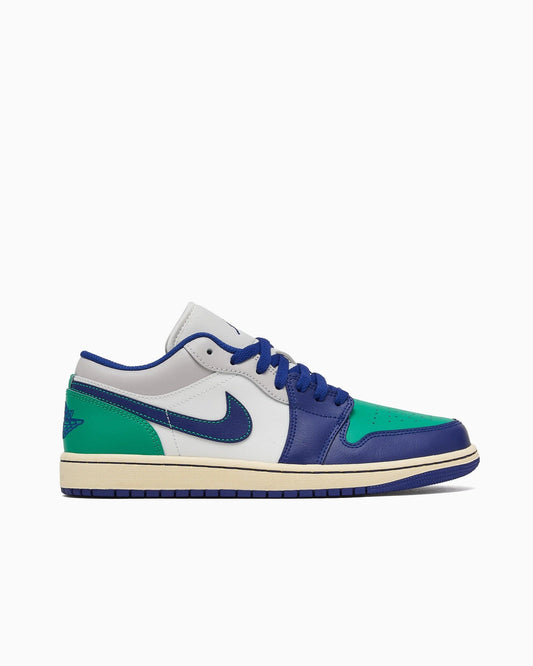 Men's Jordan 1 Low Sail/deep Royal Blue (553558 147) Sneakers - Premium Brand Shoes for Men and Women