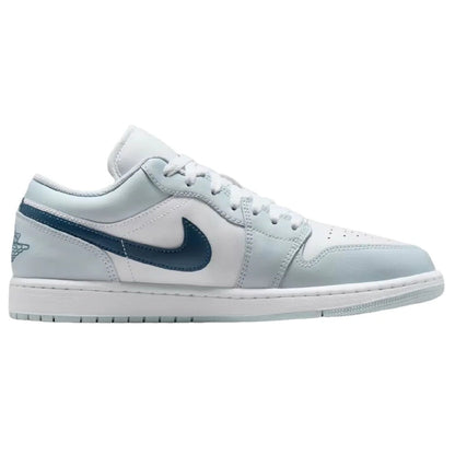 Men's Jordan 1 Low Aura/squadron Blue-white (553558 400) Sneakers - Premium Brand Shoes for Men and Women