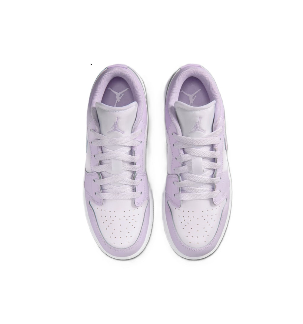 Big Kid's Jordan 1 Low Barely Grape/White-Violet Mist (553560 502)