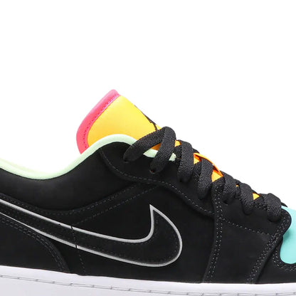 Air Jordan 1 Low 'Black Aurora Green Laser Orange' (2020)