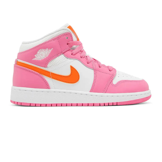 Air Jordan 1 Mid 'Pinksicle Safety Orange' GS (2022)
