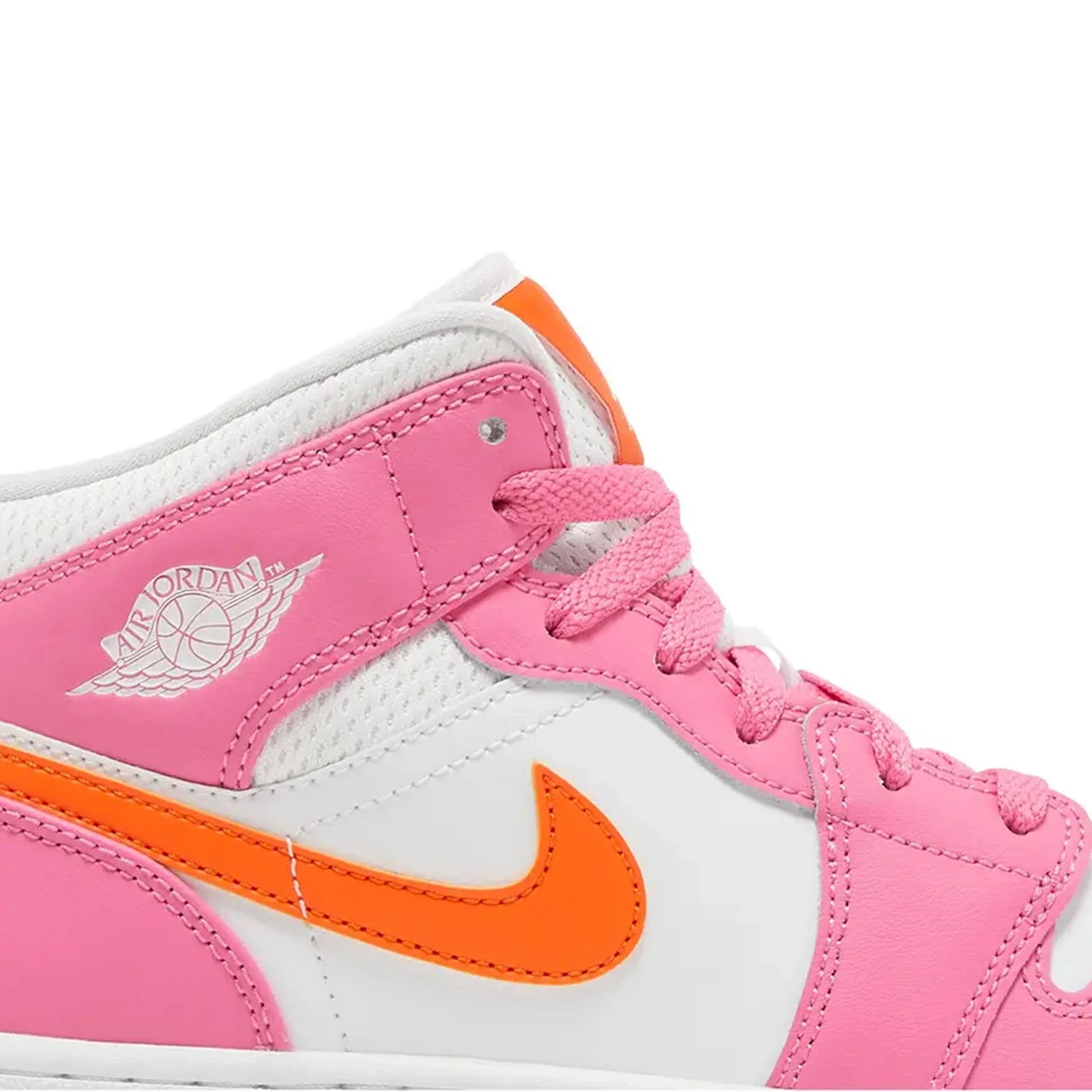 Air Jordan 1 Mid 'Pinksicle Safety Orange' GS (2022)