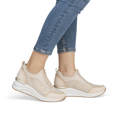 Remonte Womens Shoe D0T08-61 Beige Combination
