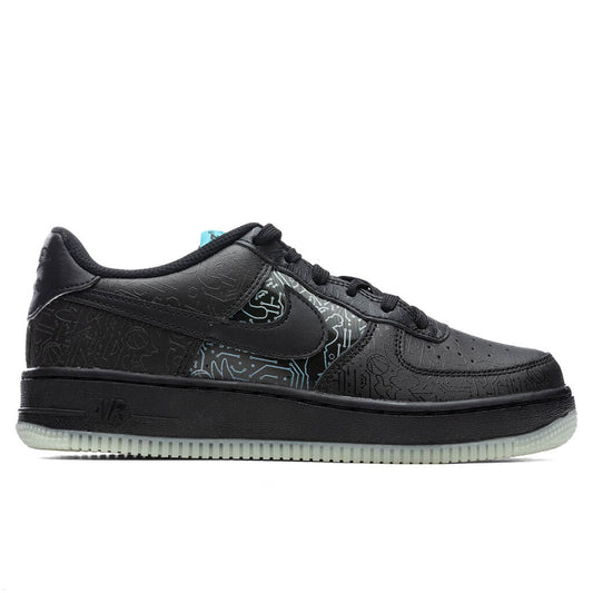 Air Force 1 (PS) - Black/Light Blue Fury