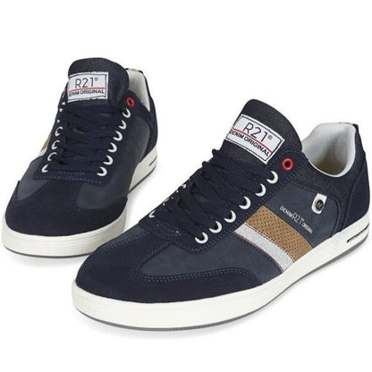 Route 21 Mens 7 Eye Casual Shoe M423NC Navy