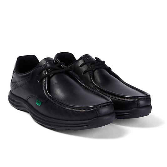 Kickers Mens Shoes Reasan Lace Leather Black