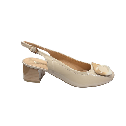 Bioeco Womens Shoe 4153 Beige Patent