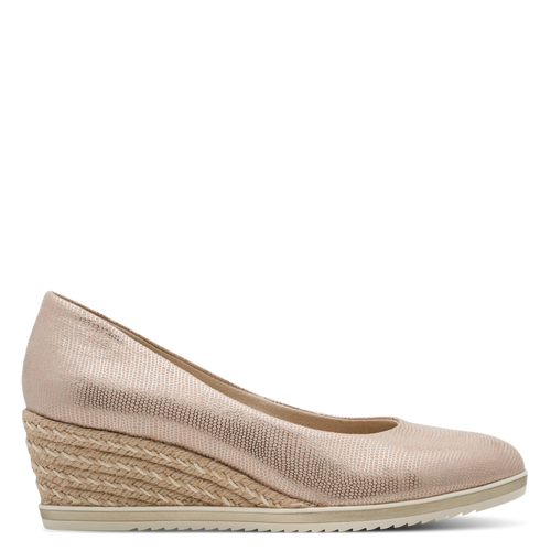 Tamaris Womens Shoe 22313 Light Gold Struct