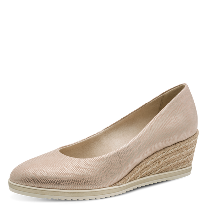 Tamaris Womens Shoe 22313 Light Gold Struct