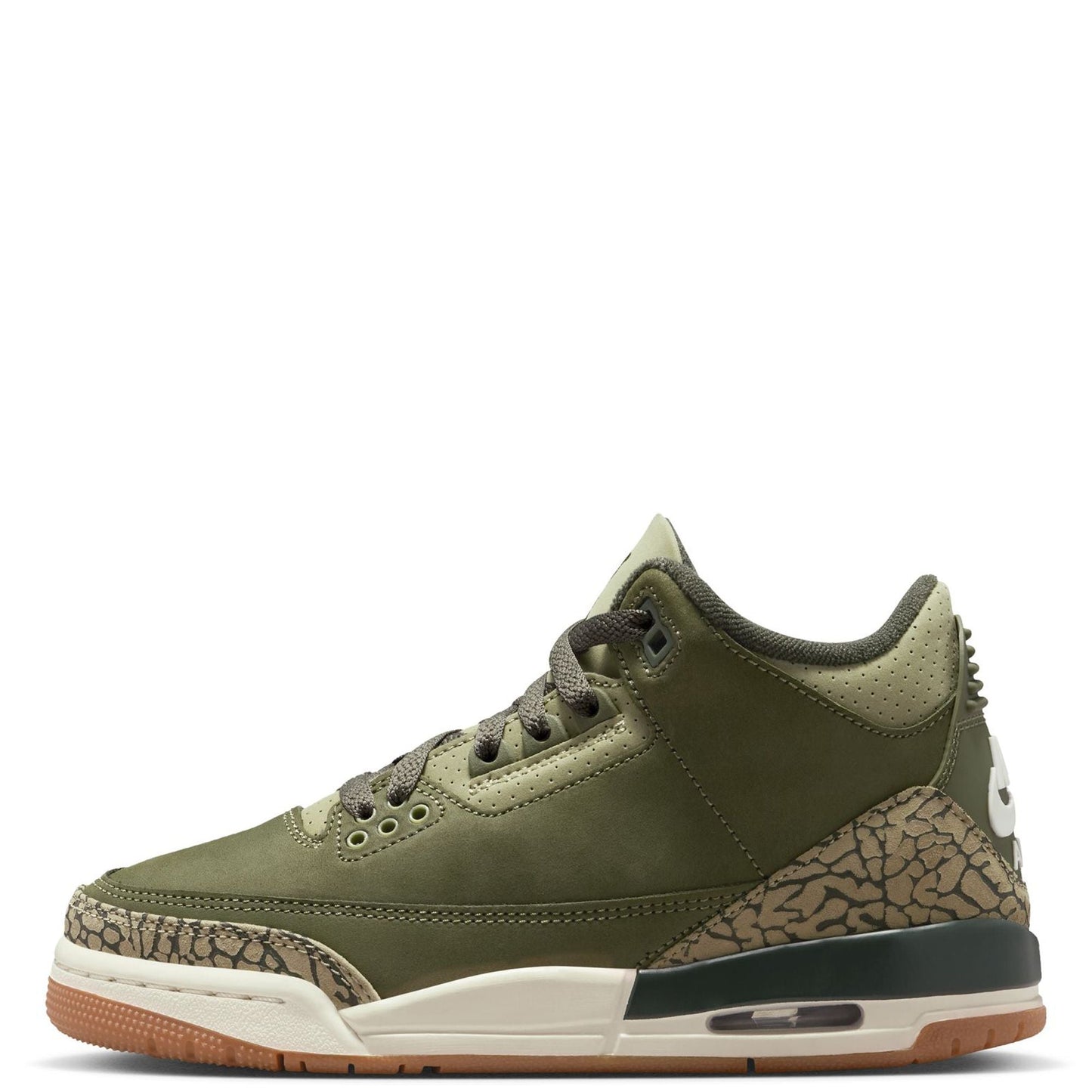 Big Kid's Jordan 3 Retro Medium Olive/Sequoia (DM0967 202)