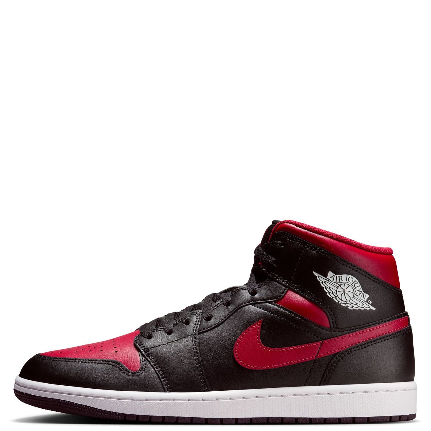 Men's Jordan 1 Mid Black/varsity Red-summit White (dq8426 067) Sneakers - Premium Brand Shoes for Men and Women