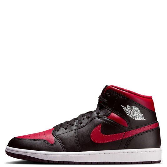 Men's Jordan 1 Mid Black/varsity Red-summit White (dq8426 067) Sneakers - Premium Brand Shoes for Men and Women