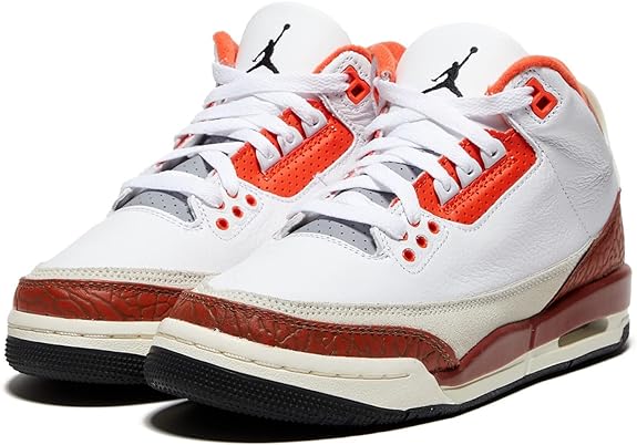 Big Kid's Jordan Retro 3 SE White/Black-Mars Stone (DV7028 108)