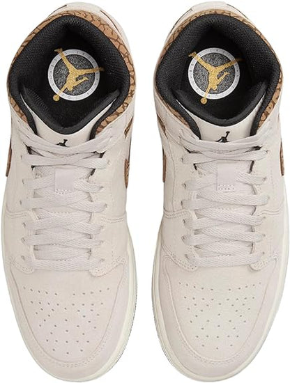 Men's Air Jordan 1 Mid SE LT Orewood Brn/metallic Gold (dz4129 102) Sneakers - Premium Brand Shoes for Men and Women