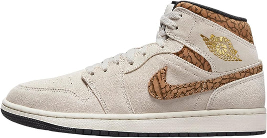 Men's Air Jordan 1 Mid SE LT Orewood Brn/metallic Gold (dz4129 102) Sneakers - Premium Brand Shoes for Men and Women