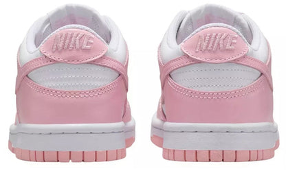 Big Kid's Nike Dunk Low White/Med Soft Pink-White (FB9109 125)