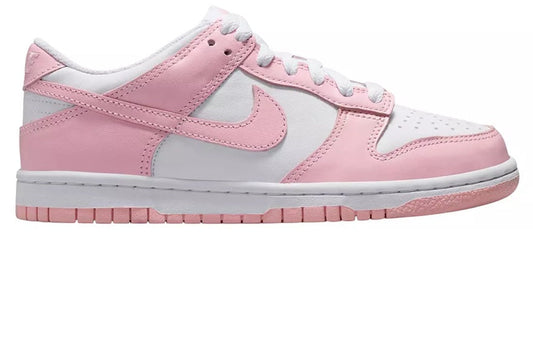Big Kid's Nike Dunk Low White/Med Soft Pink-White (FB9109 125)