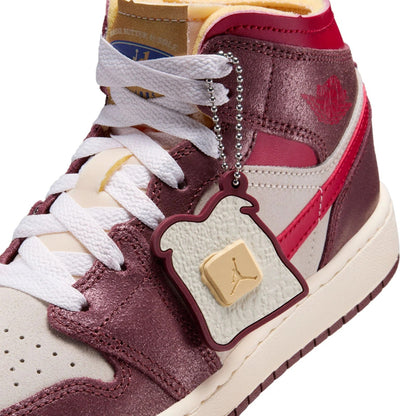 Big Kid's Jordan 1 Mid SE Coconut Milk/Varsity Red (HF3196 100)
