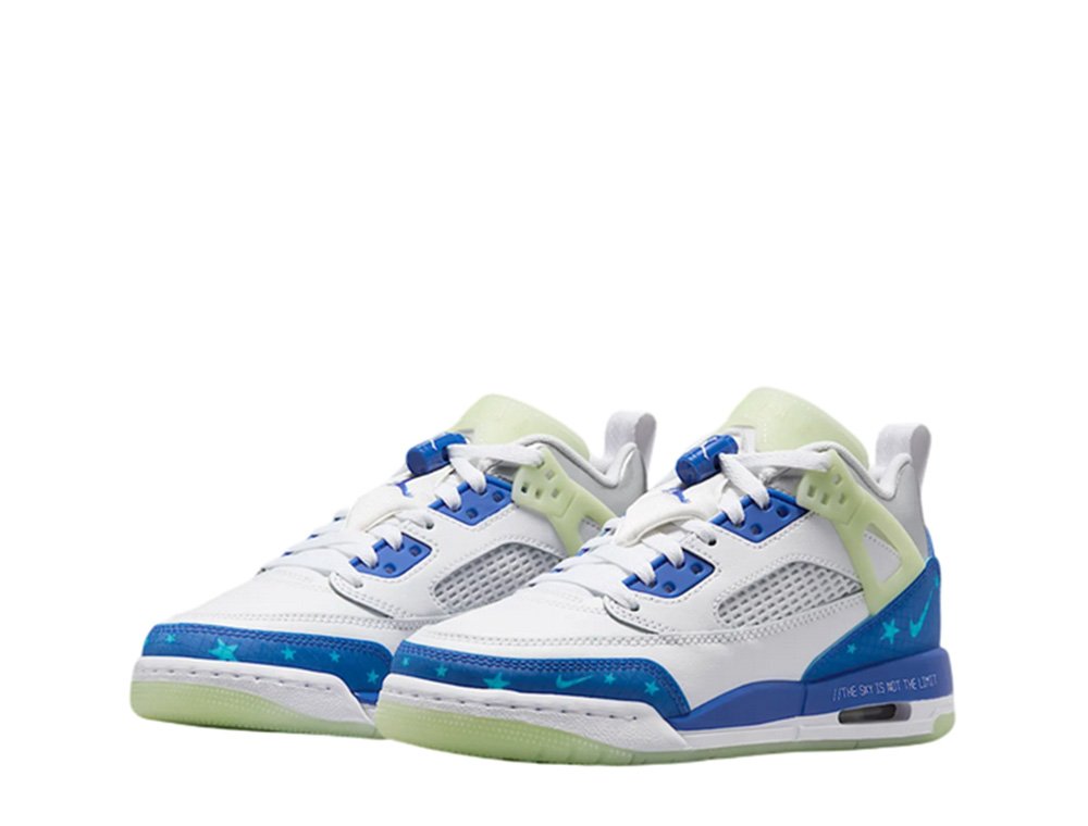 Big Kid's Jordan Spizike Low SS White/Hyper Royal-Volt Tint (HJ5979 100)