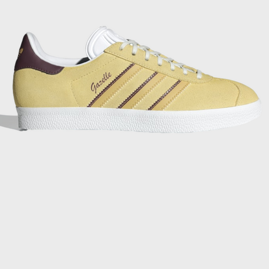 Adidas Women's GazelleAlmost Yellow / Oat / Maroon